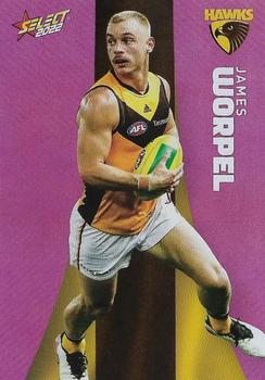 2022 Select AFL Footy Stars - Common Parallel - Purple #PP101 James Worpel Front